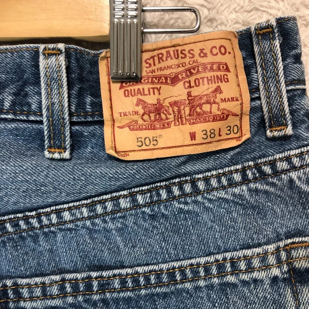 Levi's 503 Men's‎ Regular Fit Blue Jeans Size 38W 30L